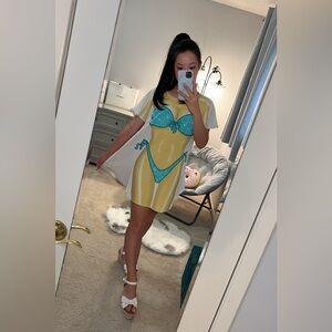 Vintage L.A Imprints Funny Bikini Top 👙